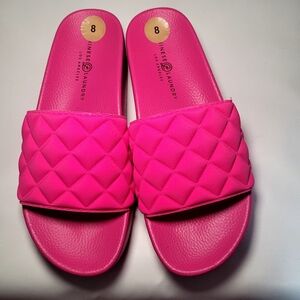 Chinese Laundry Pink Wedge Slides Size 8 Never Worn!